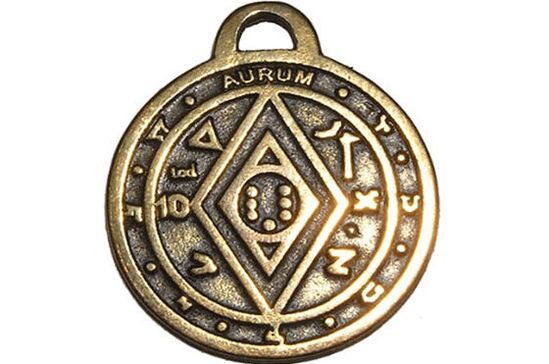 Coin amulet symbolizing good luck and wealth