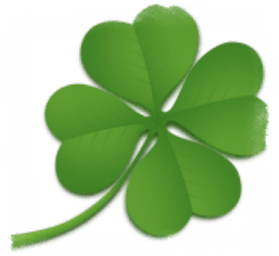 Four leaf clover symbol of good luck
