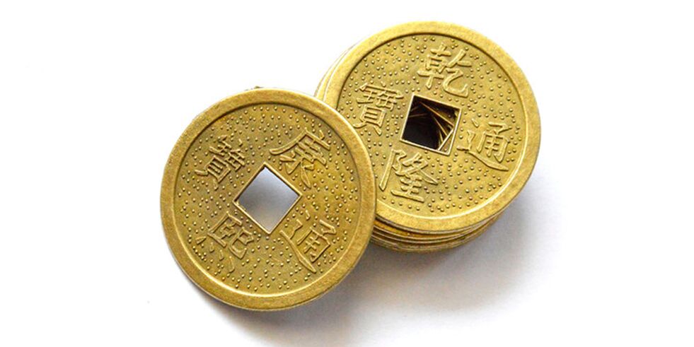 Chinese coins as amulets of good luck